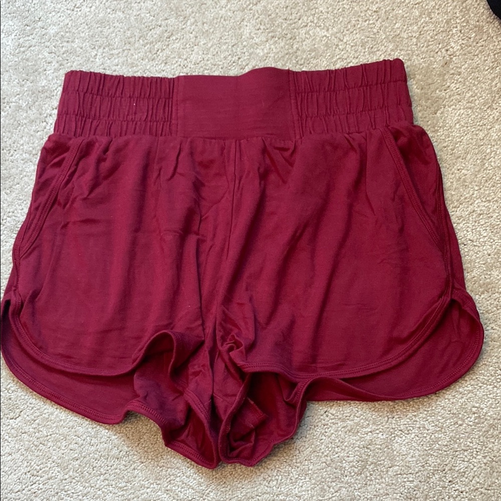 Women's Burgundy Shorts